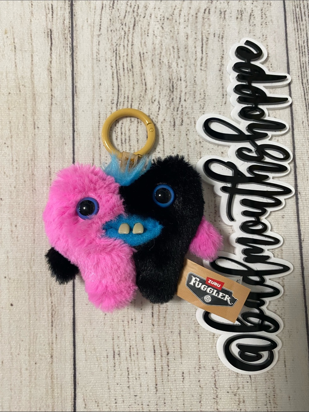 *Zuru Fuggler Baby Pinkles Stuffed Animal Mini Bag Charm - Hearty McFarty
